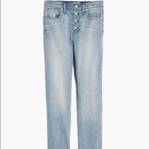 Madewell cropped boyfriend jean (high rise slim)
